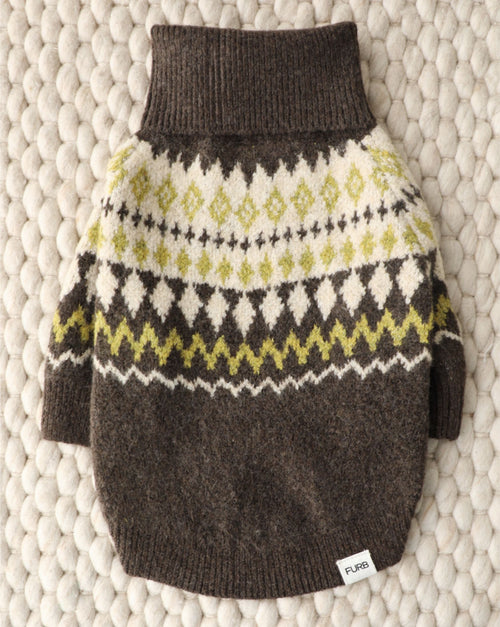Toasty Tails Fair Isle Dog Sweater