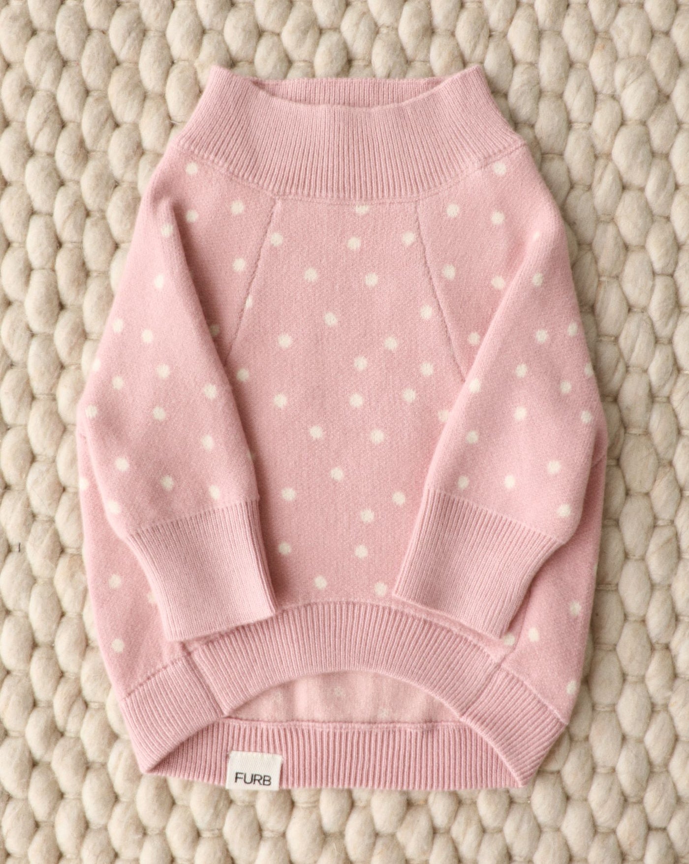 Bailey Pink Polka Dot Dog Sweater