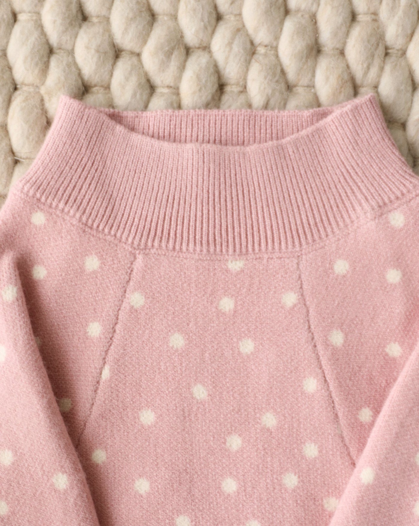 Bailey Pink Polka Dot Dog Sweater