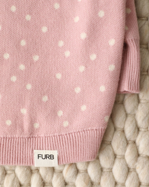 Bailey Pink Polka Dot Dog Sweater