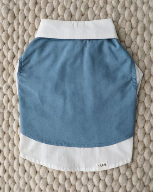 We Do Wedding Blue Three-fer Button Up