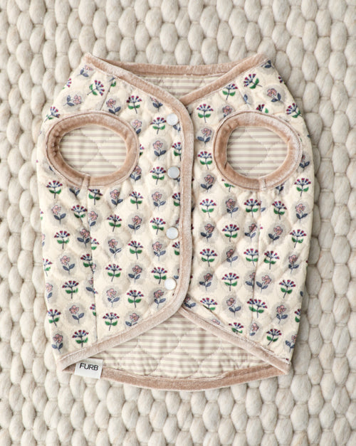 Fur-get Me Not Floral Quilted Dog Vest