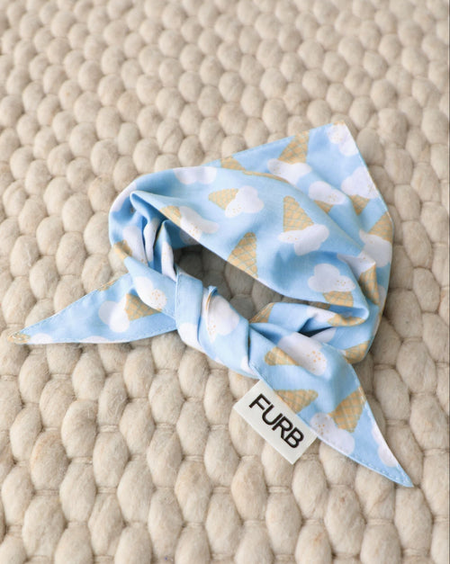Sweet Tooth Blue Dog Bandana