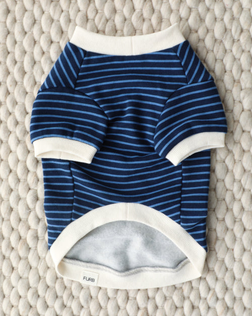 Calvin Blue Striped Dog Sweatshirt