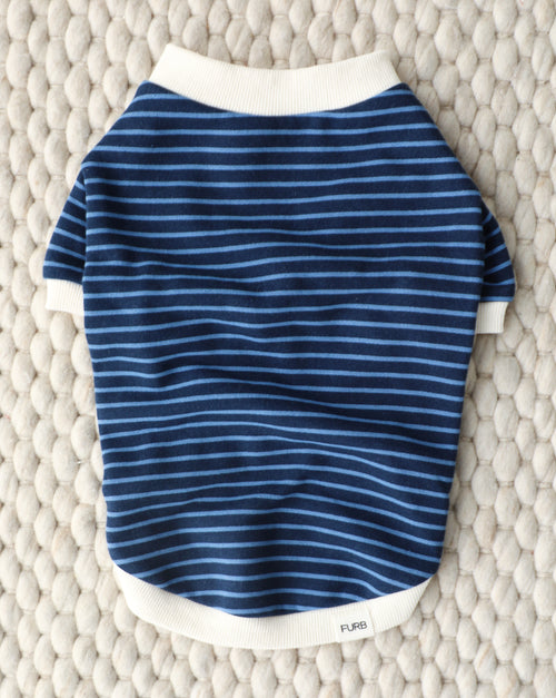 Calvin Blue Striped Dog Sweatshirt