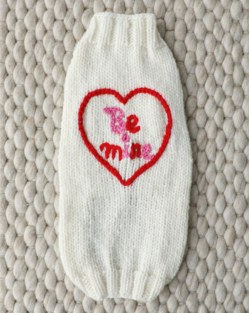 Love Notes Knit Dog Sweater