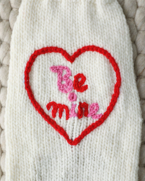 Love Notes Knit Dog Sweater
