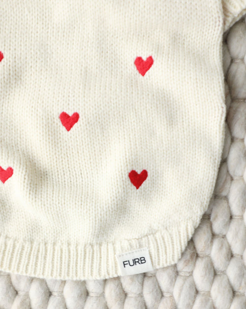 Fur-ever Yours Heart Dog Sweater