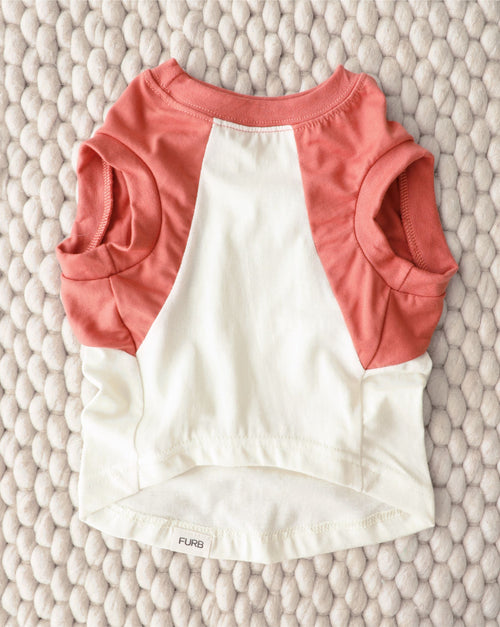 Stay Gold Ivory + Vintage Red Muscle T-Shirt