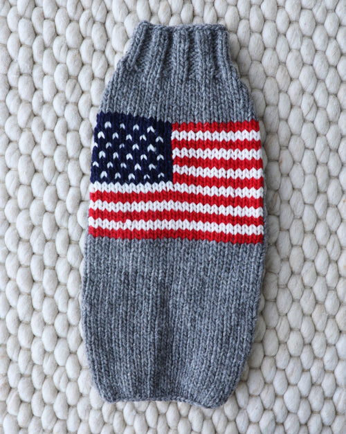 Red, White + Woof American Flag Dog Sweater