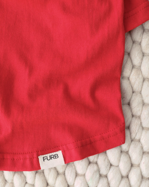 Casual Cutie Red Relaxed Dog T-Shirt