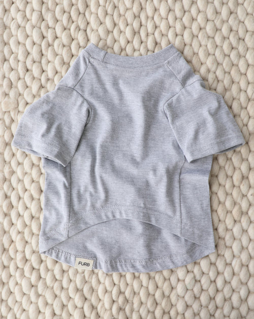 Casual Cutie Grey Relaxed Dog T-Shirt