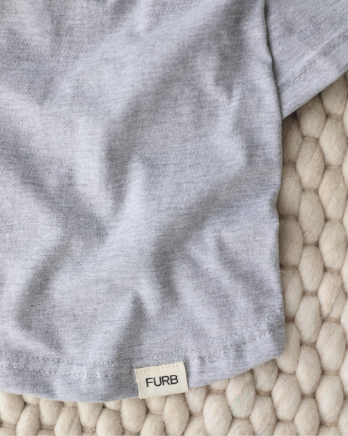 Casual Cutie Grey Relaxed Dog T-Shirt