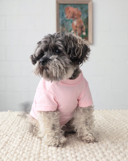 Casual Cutie Pink Relaxed Dog T-Shirt