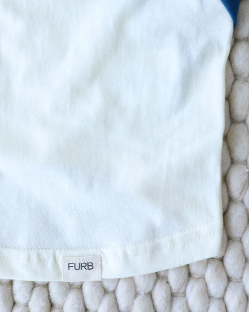 Stay Gold Ivory + Blue Muscle T-Shirt