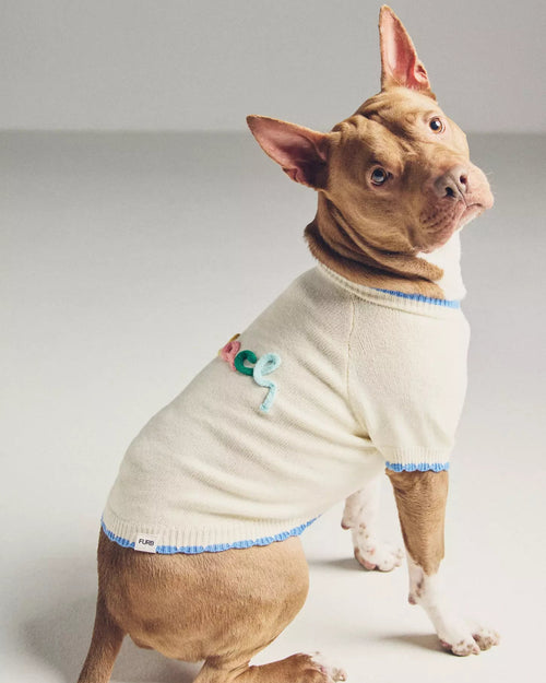 Beach Bum Embroidered Dog Sweater