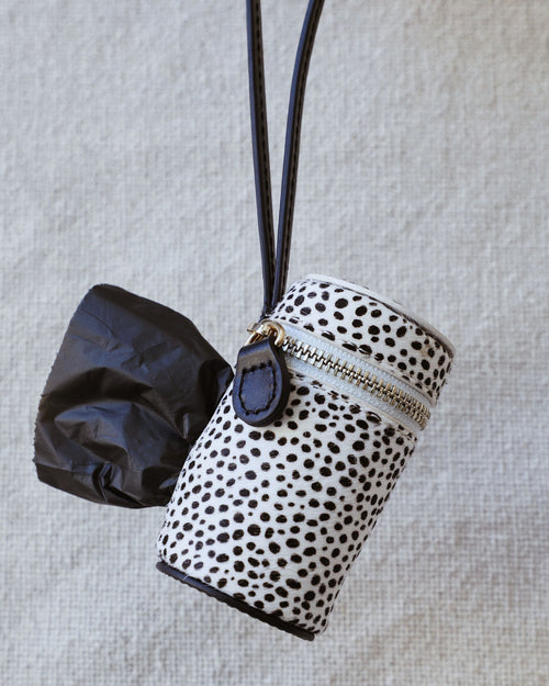 Wylde Black Spotted Poop Bag Holder Product Image Detail