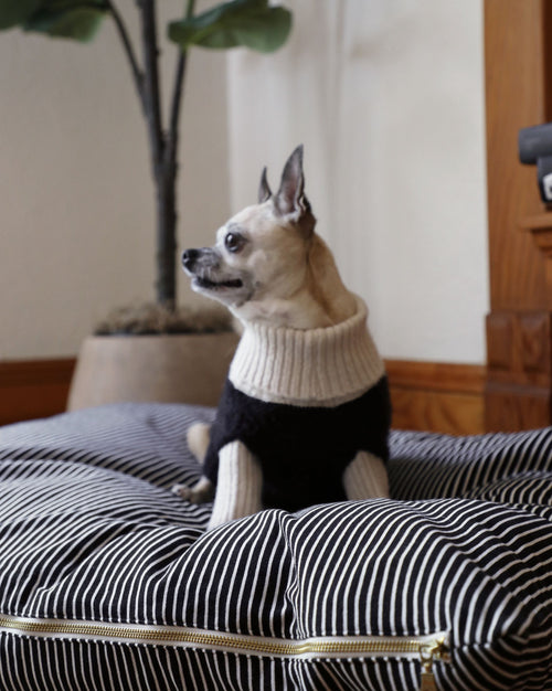 Hello Sailor Black Striped Bed Product Image Detail