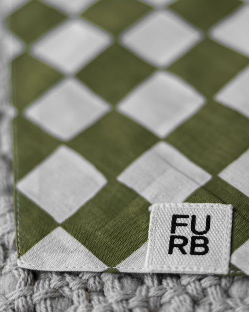 Make a Move Green Check Bandana Image