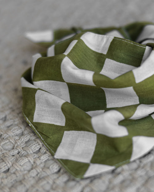 Make a Move Green Check Bandana Image