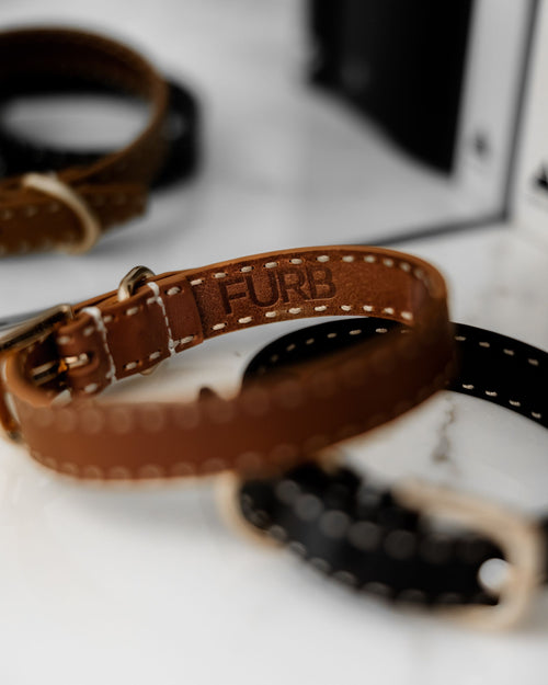 Take the Lead Tan Leather Collar Product Image Detail