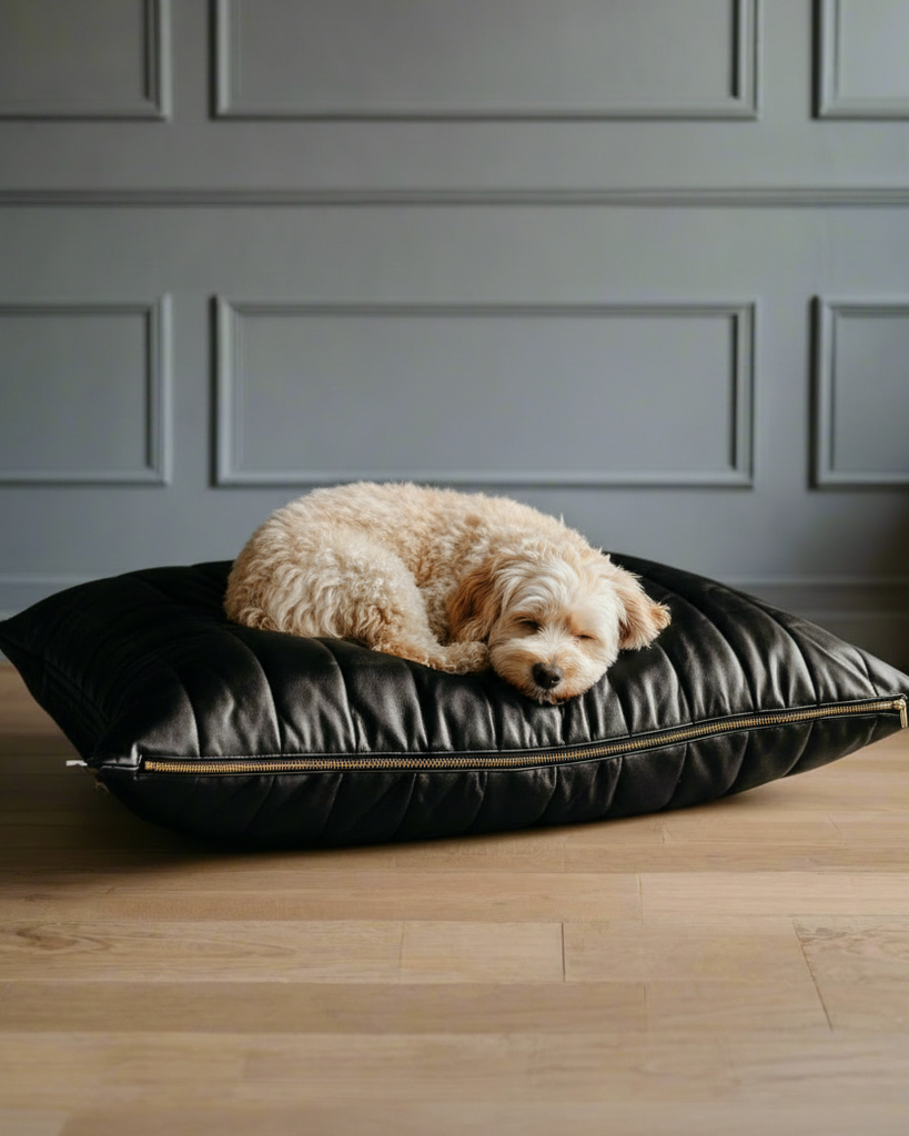 Jagger Vegan Leather Dog Bed