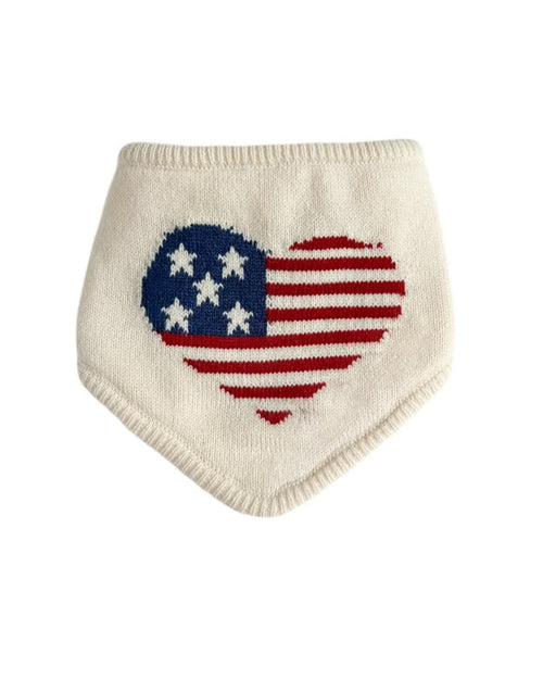 Patriotic Americana dog bandana, ideal for small and medium-sized dogs like Cocker Spaniels.