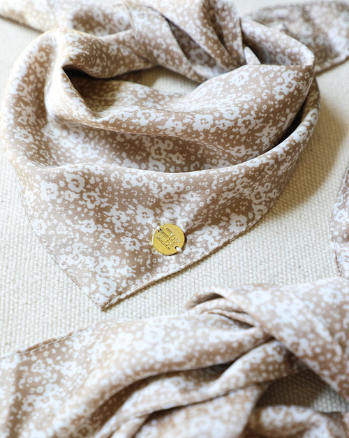 Only the Best Bandana in Beige Floral
