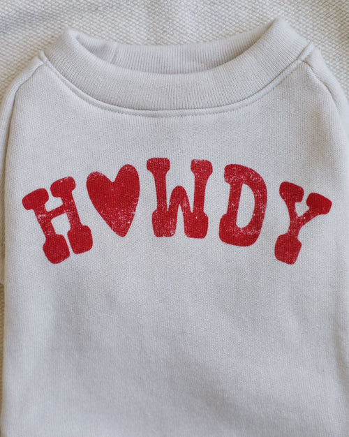 Howdy Pawtner Dog Sweatshirt beagle puppy clothes