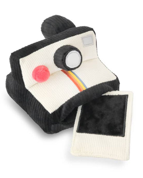 Polaroid Camera Dog Toy - Fun and unique squeaker toy for your playful pup!