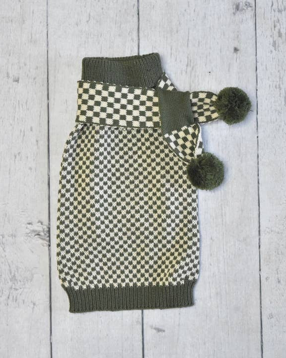All Spruced Up Green Dog Scarf