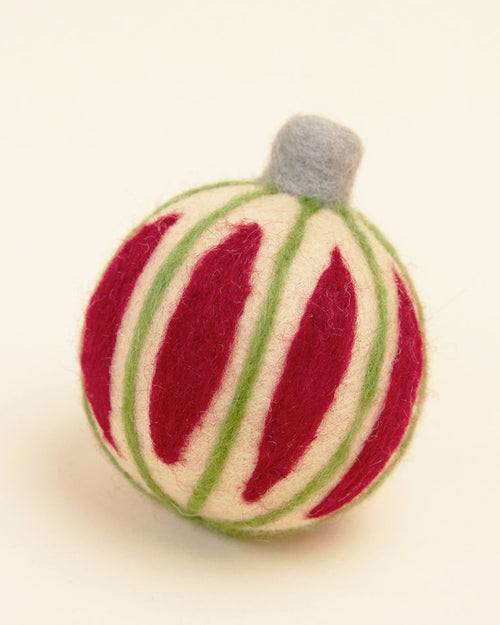 Deck the Paws Ornament Wool Dog Toy