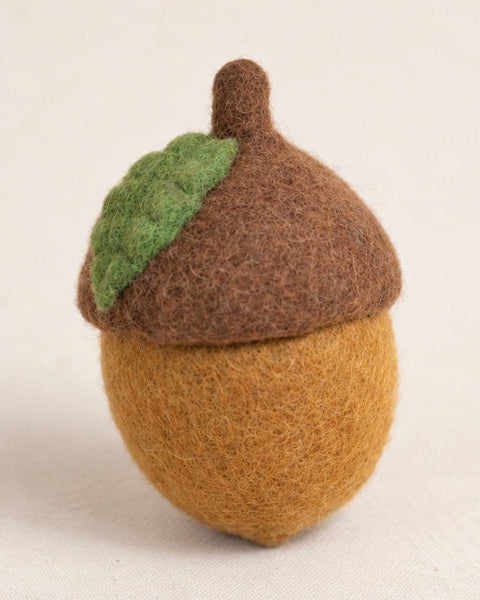 Nuts About You Acorn Wool Dog Toy