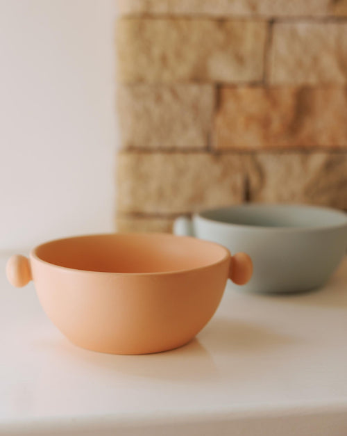 Too Stylish to Handle Bright Nude Ceramic Dog Bowl