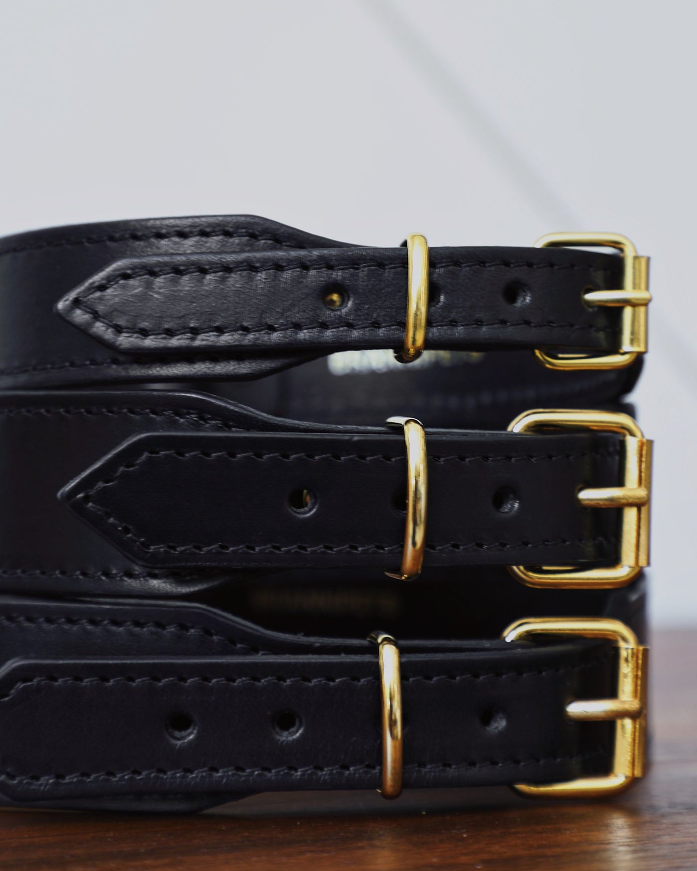 Rocco Leather Collar in Black Product Image