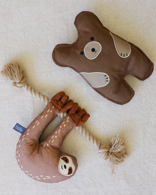 Bear With Me Canvas Squeaker Toy Product Image