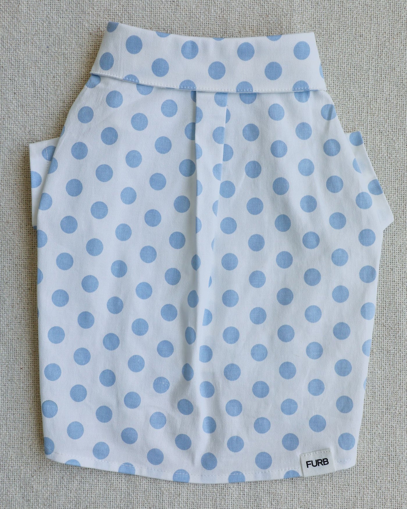 Cleo Baby Blue Polka Dot Dog Shirt Product Image Detail