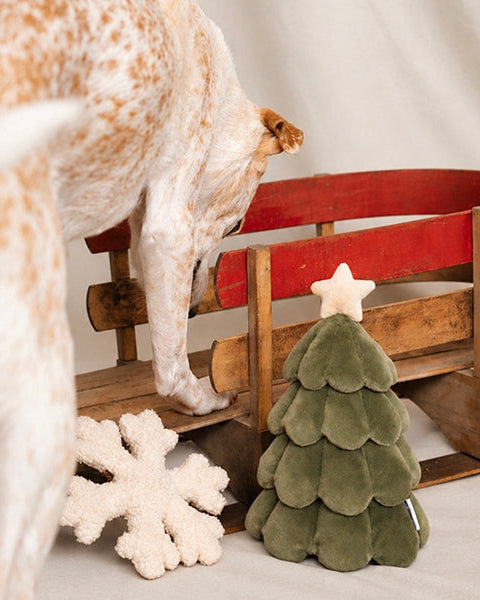 All Spruced Up Festive Tree Plush Dog Toy