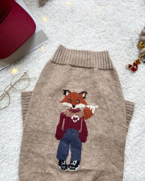Foster the Fox Dog Sweater