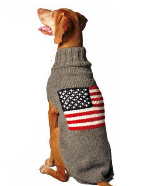 Red, White + Woof American Flag Dog Sweater