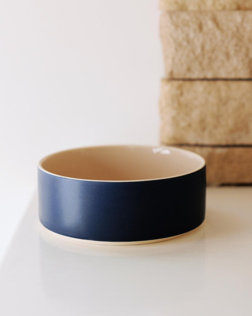 Smooth Sailing Midnight Blue Dog Bowl