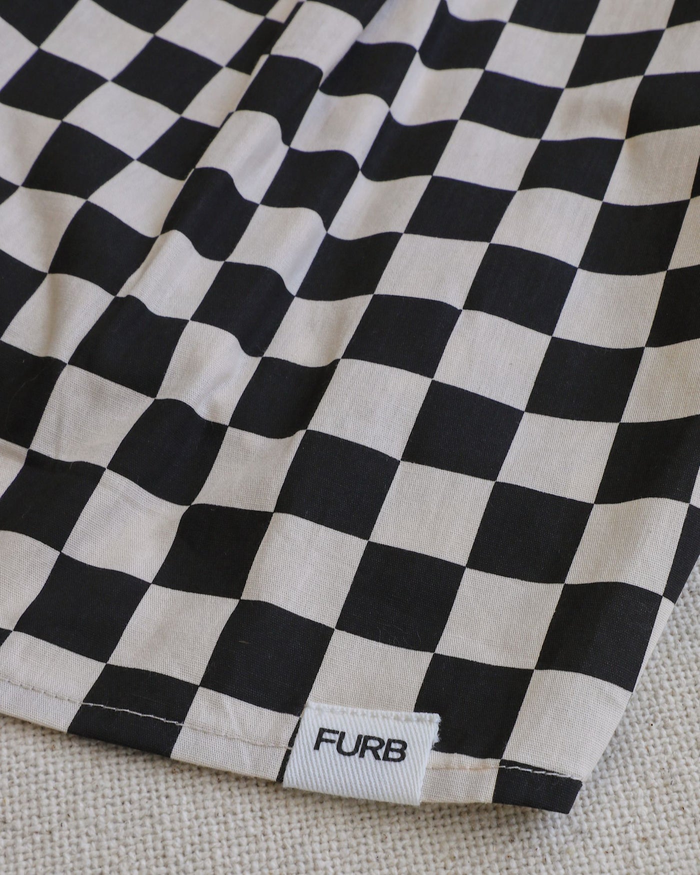 Ryder Black Check Dog Shirt Close Up