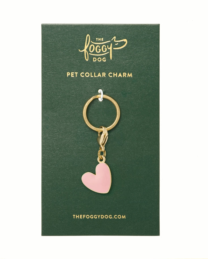 Cute Dog Collar Charm | Pink Heart – FURB