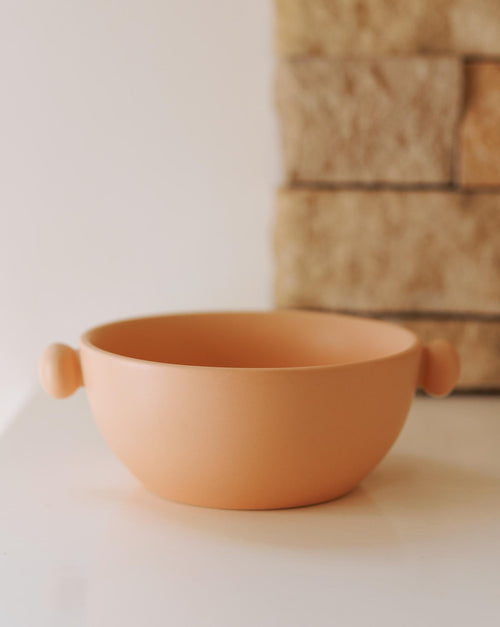 Too Stylish to Handle Bright Nude Ceramic Dog Bowl