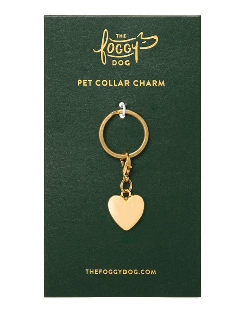 Gold Heart Collar Charm
