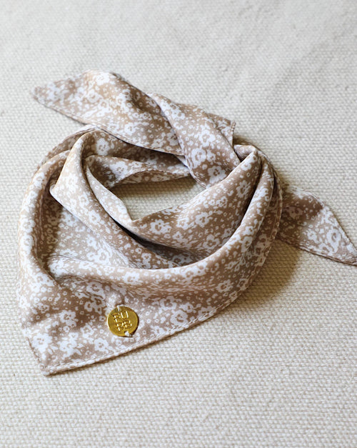 Only the Best Bandana in Beige Floral