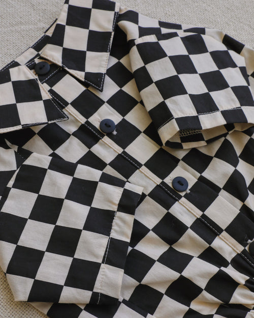 Ryder Black Check Dog Shirt Product Image Detail