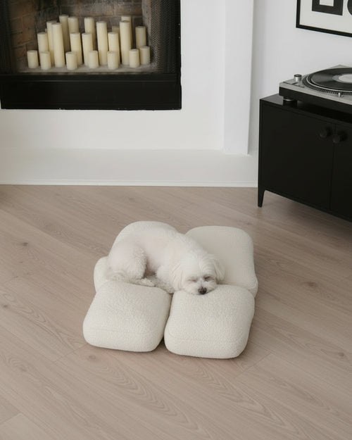 Pebble Boucle Small Dog Bed