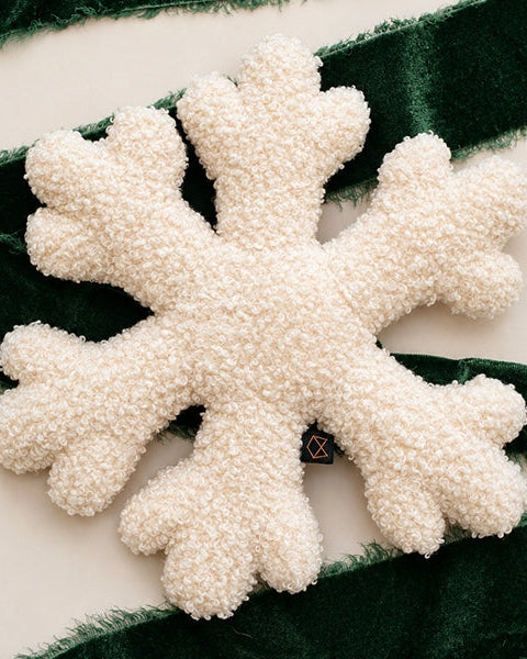 Snow Day Snowflake Plush Dog Toy