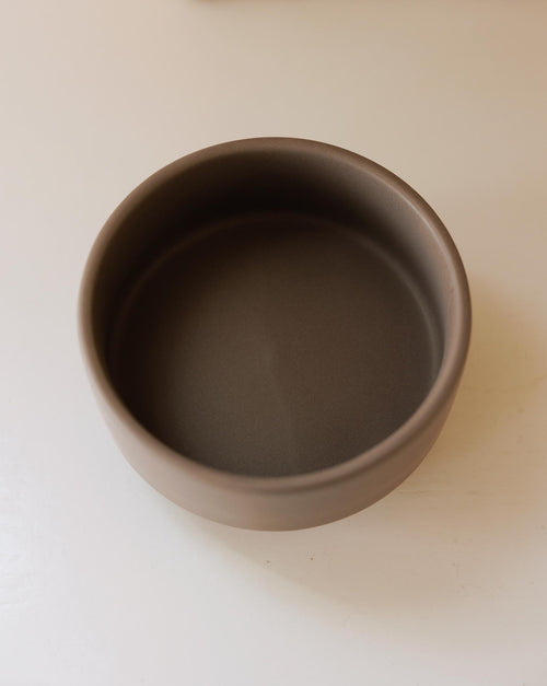 Treat Yourself Vintage Grey Ceramic Dog Bowl